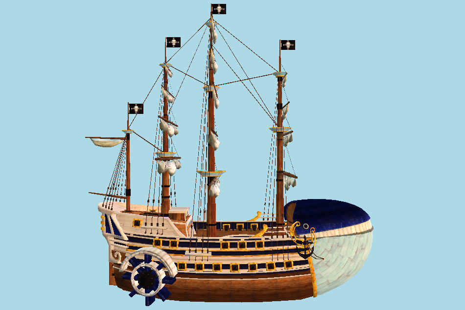 One Piece: Pirate Warriors Moby Dick 3d model